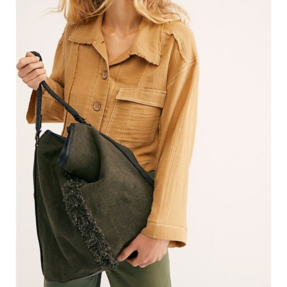 Free People Handbags - Free People Canvas Bucket Bag